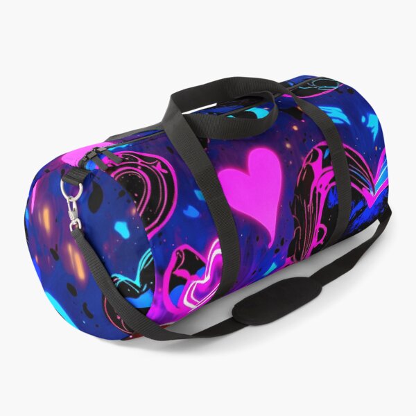 Item preview, Neon Gothic Hearts Pattern – Dark Love Aesthetic Art Design designed and sold by IMuDesigner.