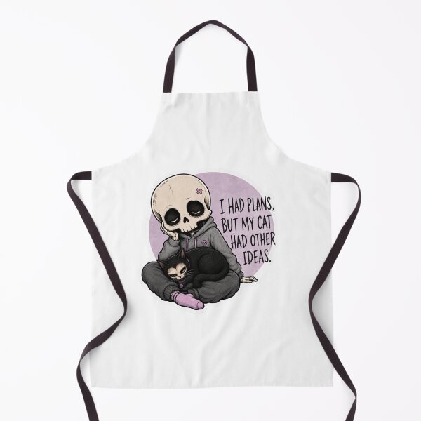 Item preview, Funny Skeleton Cat Plans Sticker designed and sold by KØTA Studio.