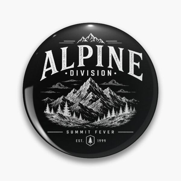 Item preview, Alpine Division Summit Fever Vintage Mountain Hiking Design 2 designed and sold by Miles&Moments.