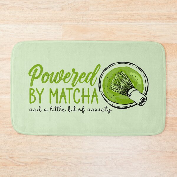 Item preview, Powered By Matcha And A Little Bit Of Anxiety - Funny Relatable Green Tea designed and sold by the-Z3nith.