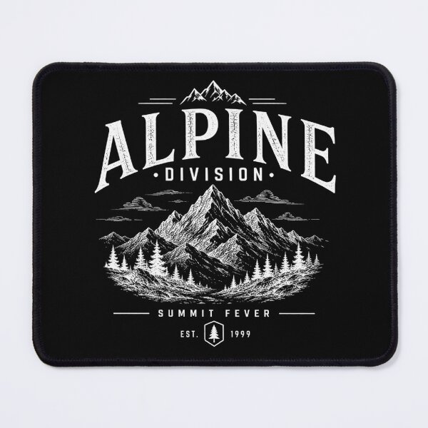 Item preview, Alpine Division Summit Fever Vintage Mountain Hiking Design 2 designed and sold by Miles&Moments.