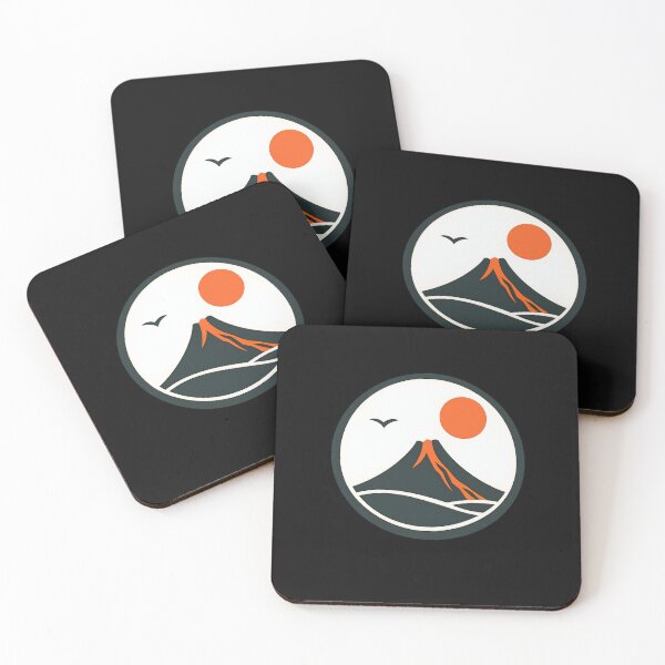 Item preview, Minimal Volcano | Bauhaus Geometric Nature Design designed and sold by NowaPrintNest.
