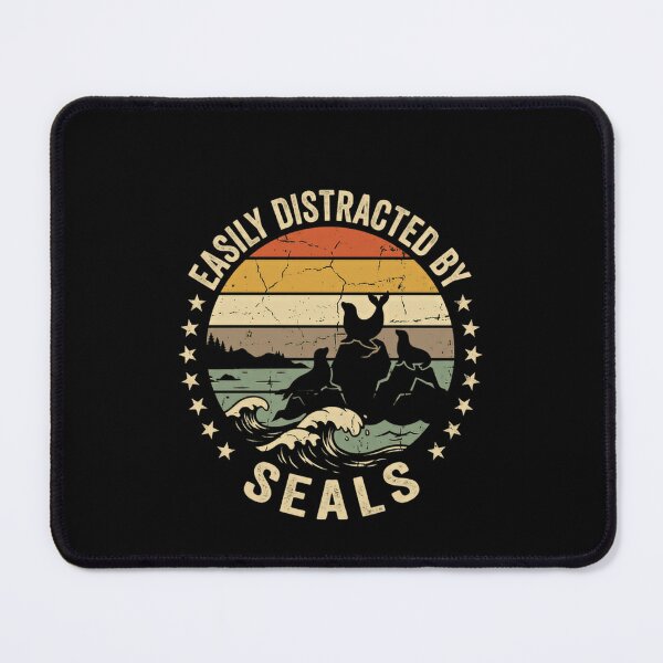 Item preview, Easily Distracted By Seals Marine Animal Ocean Wildlife Lover designed and sold by JonesFlora2025.