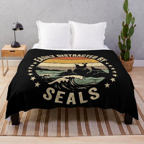 Item preview, Easily Distracted By Seals Marine Animal Ocean Wildlife Lover designed and sold by JonesFlora2025.