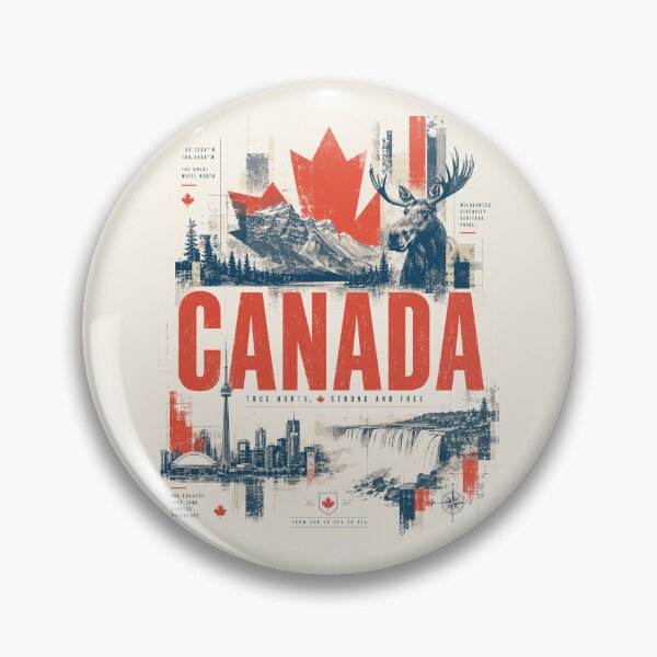 Item preview, Vintage Canada Design with Nature and Culture designed and sold by AtuqStudio.