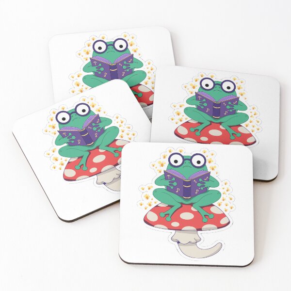 Item preview, Frog Reading A Book Sticker designed and sold by inkfusionhub99.