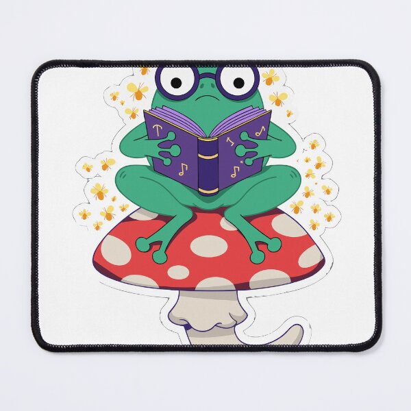 Item preview, Frog Reading A Book Sticker designed and sold by inkfusionhub99.