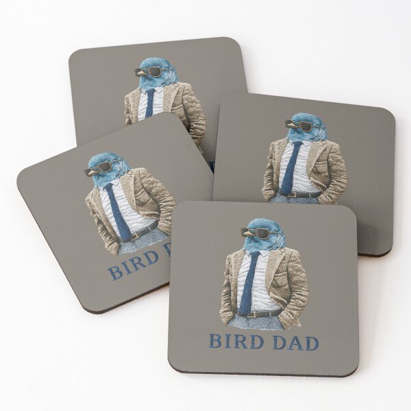 Item preview, Business Bird Dad Embroidered Bluebird Design designed and sold by MegaNovaArt.