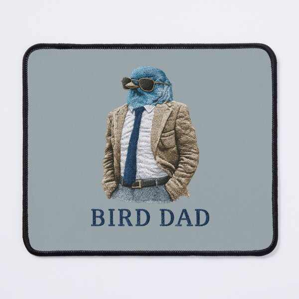 Item preview, Business Bird Dad Embroidered Bluebird Design designed and sold by MegaNovaArt.