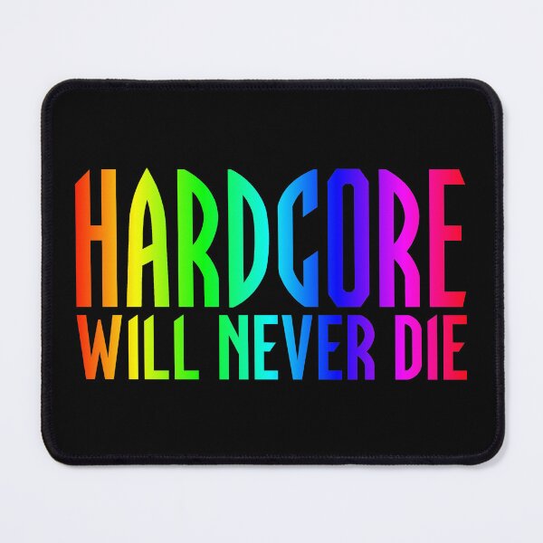 Artikelvorschau, Hardcore wird niemals sterben Hardstyle Techno Rave Regenbogen entworfen und verkauft von SPAZE-Typo.