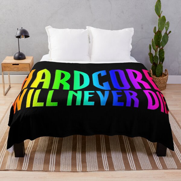 Item preview, Hardcore Will Never Die Hardstyle Techno Rave Rainbow designed and sold by SPAZE-Typo.