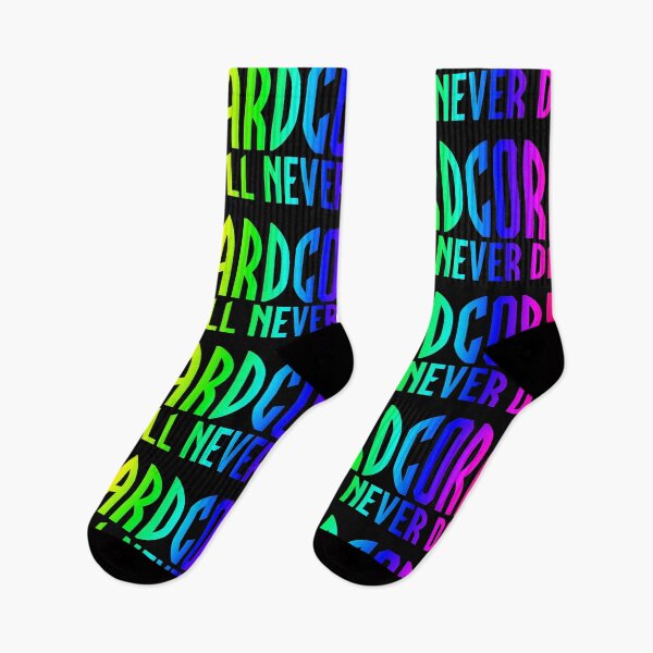 Artikelvorschau, Hardcore wird niemals sterben Hardstyle Techno Rave Regenbogen entworfen und verkauft von SPAZE-Typo.
