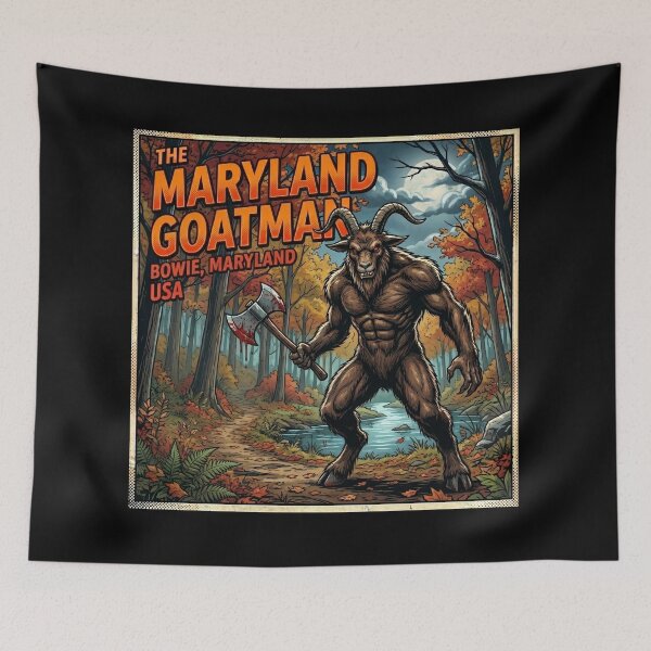 Item preview, The Maryland Goatman Cryptid – Horror Comic Design designed and sold by redsharkuk.