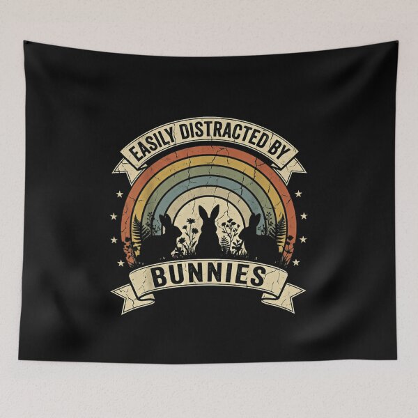 Item preview, Easily Distracted By Bunnies Rabbit Lover Pet Owner Animal Lover designed and sold by JonesFlora2025.