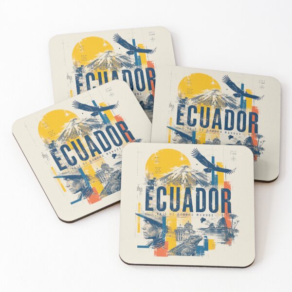 Item preview, Vintage Ecuador Travel Poster Wall Art designed and sold by EdwinkOne.