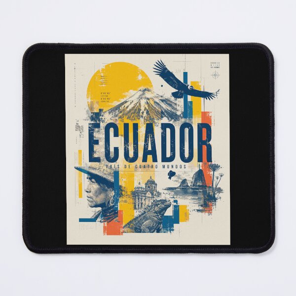 Item preview, Vintage Ecuador Travel Poster Wall Art designed and sold by AtuqStudio.