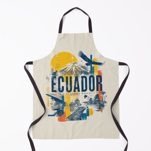 Item preview, Vintage Ecuador Travel Poster Wall Art designed and sold by AtuqStudio.