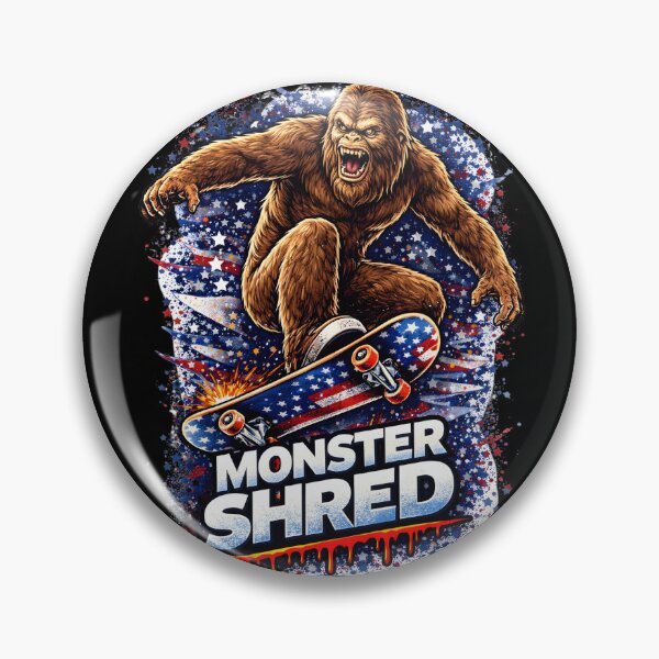 Item preview, Bigfoot Skateboarding Shirt – Monster Shred USA Patriotic Design designed and sold by FREENATION2026.