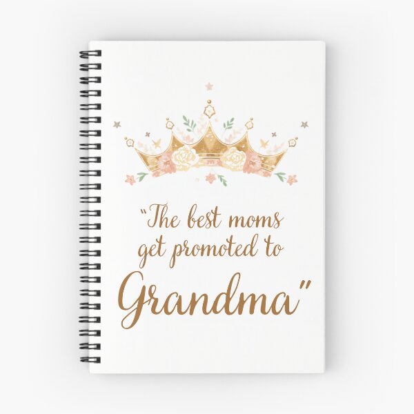 Item preview, Best Moms Get Promoted To Grandma Crown designed and sold by CozyMomDesign.