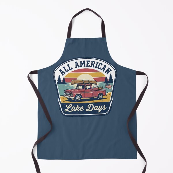 Item preview, All American Lake Days: Vintage Retro Truck & Canoe Patch designed and sold by Intelli-Punder.