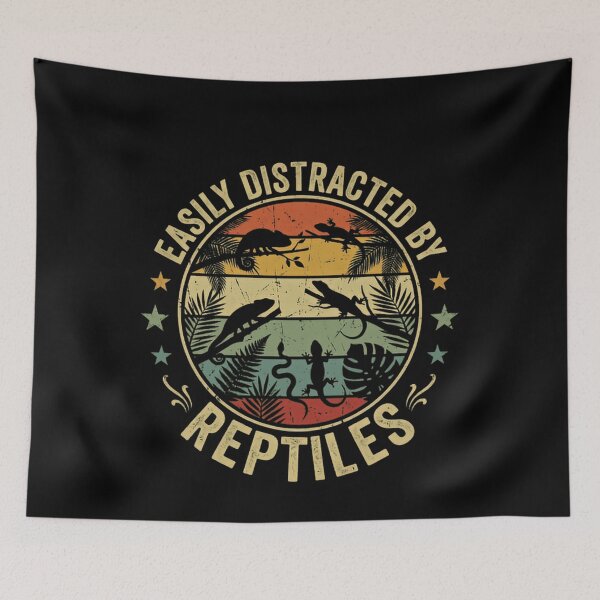 Item preview, Easily Distracted By Reptiles Pet Owner Herpetology Lover designed and sold by JonesFlora2025.