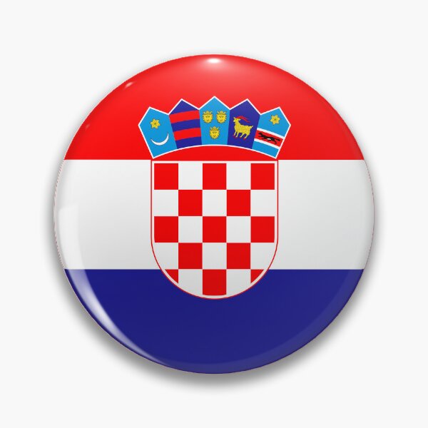 Item preview, Round Croatia Flag Icon | Circular Croatian Flag Button Element designed and sold by NTGUILTY.