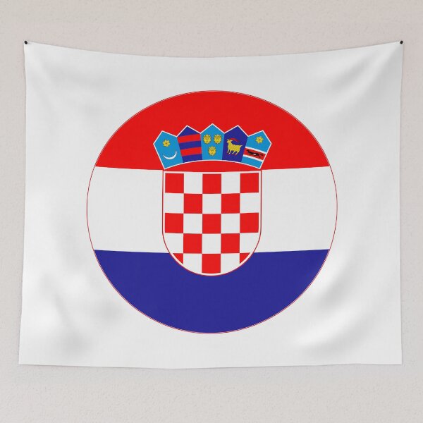 Item preview, Round Croatia Flag Icon | Circular Croatian Flag Button Element designed and sold by NTGUILTY.