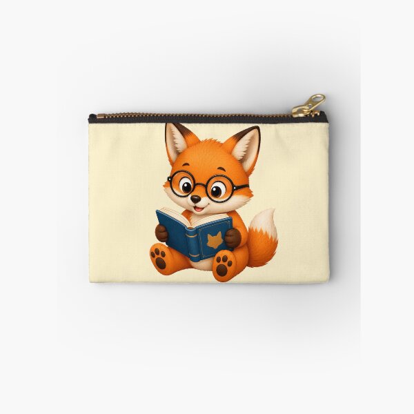 Item preview, Cute Kawaii Fox Wearing Glasses Reading Book designed and sold by Seculinator.