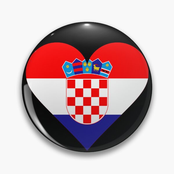 Artikelvorschau, Kroatien-Herzflaggen-Grafik | Patriotisches Symbol „Ich liebe Kroatien“ entworfen und verkauft von NTGUILTY.