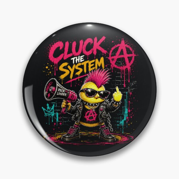 Item preview, Punk Chick™: Cluck the System designed and sold by Sanctum Icons.