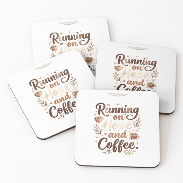 Item preview, Hope and Coffee Funny Burnout Coffee Lover designed and sold by NovaPrints Designs.