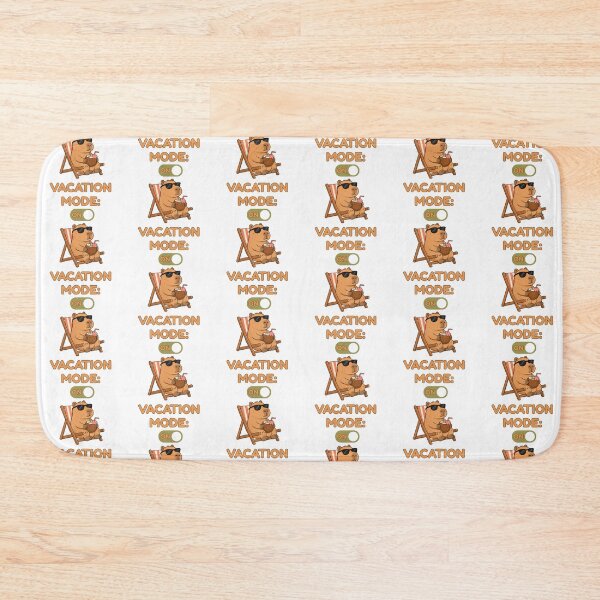 Item preview, Vacation Mode: ON | Cute Capybara Relaxing at the Beach designed and sold by kstheladesigns.