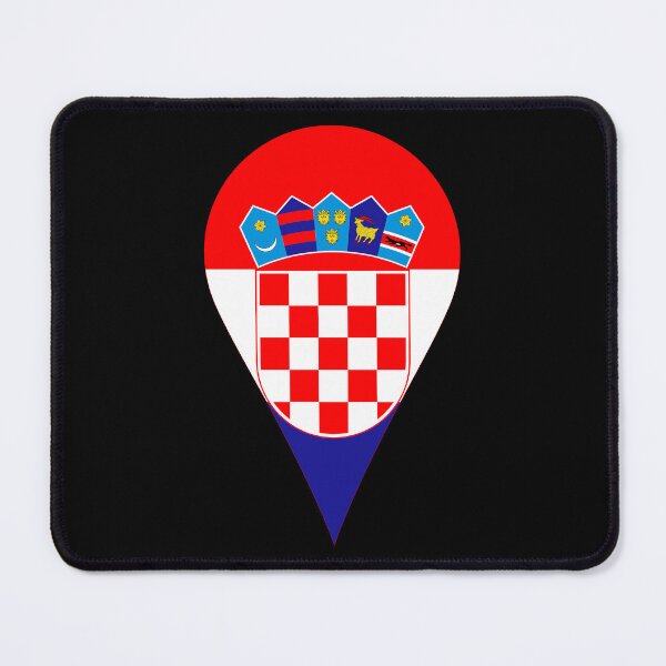 Item preview, Croatia Flag Location Pin Map Marker | Croatian Destination GPS Icon designed and sold by NTGUILTY.