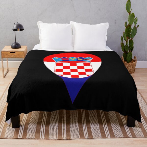 Item preview, Croatia Flag Location Pin Map Marker | Croatian Destination GPS Icon designed and sold by NTGUILTY.
