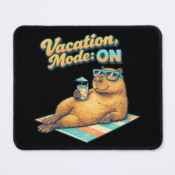 Item preview, Vacation Mode ON Capybara – Funny Summer Chill Animal Aesthetic Design designed and sold by MartBook.