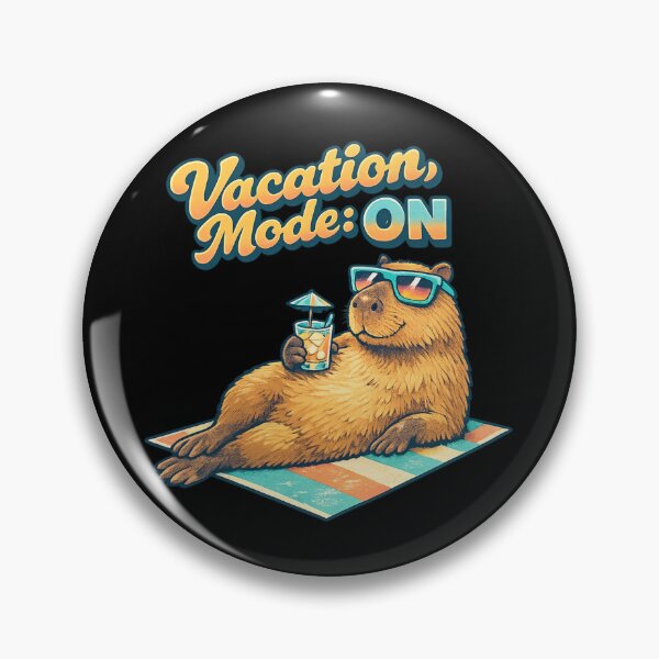 Item preview, Vacation Mode ON Capybara – Funny Summer Chill Animal Aesthetic Design designed and sold by MartBook.