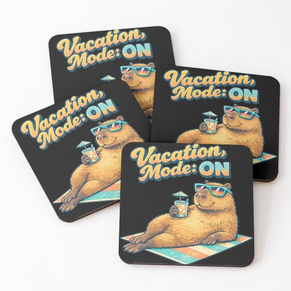 Item preview, Vacation Mode ON Capybara – Funny Summer Chill Animal Aesthetic Design designed and sold by MartBook.