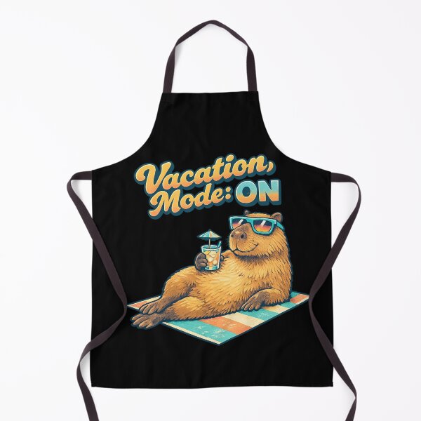 Item preview, Vacation Mode ON Capybara – Funny Summer Chill Animal Aesthetic Design designed and sold by MartBook.