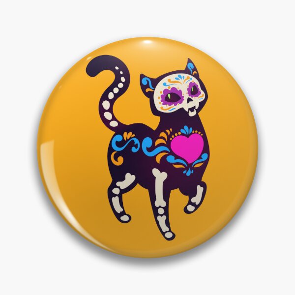 Item preview, Dia de Muertos kitty. designed and sold by CuteNcreepyuk.