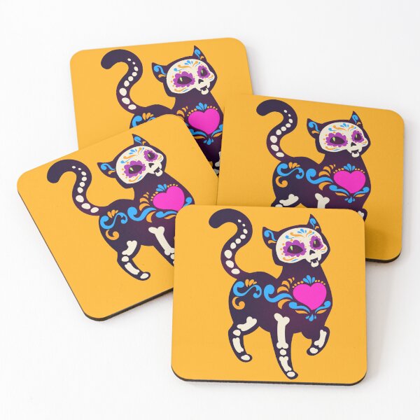 Item preview, Dia de Muertos kitty. designed and sold by CuteNcreepyuk.