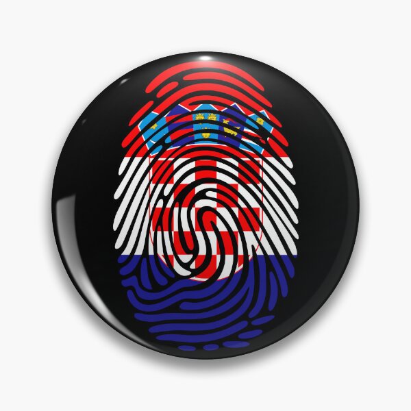 Item preview, Croatia Flag Fingerprint Identity | Croatian DNA Heritage Graphic designed and sold by NTGUILTY.
