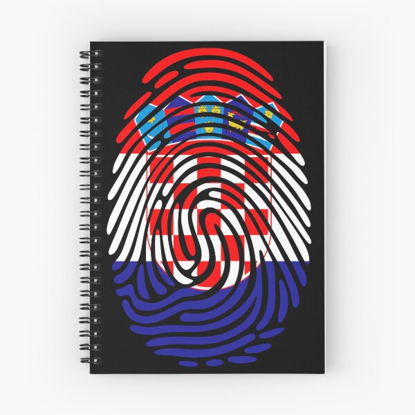 Item preview, Croatia Flag Fingerprint Identity | Croatian DNA Heritage Graphic designed and sold by NTGUILTY.
