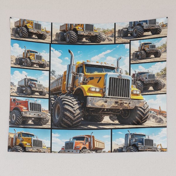 Item preview, Super Trucks Racing - Póster de arcade retro Grid de Mavila Art designed and sold by Mavila Forge.