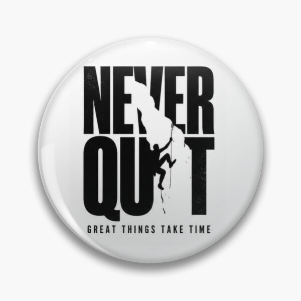 Item preview, Never Quit | Climbing Motivation Typography Print designed and sold by layalistoresa.