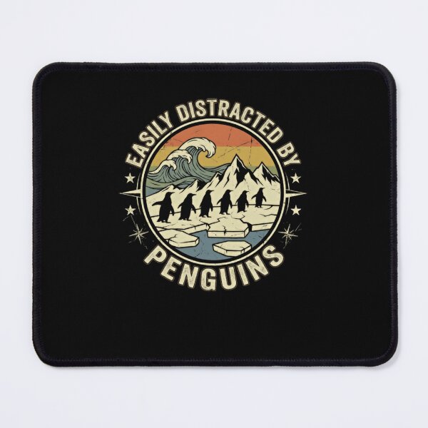 Item preview, Easily Distracted By Penguins Penguin Lover Wildlife Enthusiast designed and sold by JonesFlora2025.
