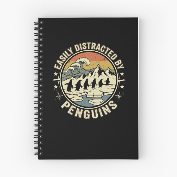 Item preview, Easily Distracted By Penguins Penguin Lover Wildlife Enthusiast designed and sold by JonesFlora2025.
