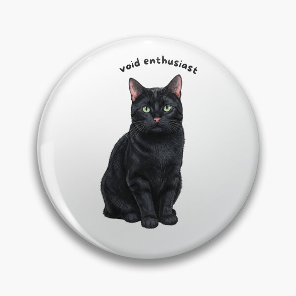 Item preview, Void Enthusiast Sticker | Black Cat Vinyl Decal | Cute Black Cat Lover Gift | Halloween Cat Laptop, Water Bottle & Journal Sticker designed and sold by Safiacreatess.