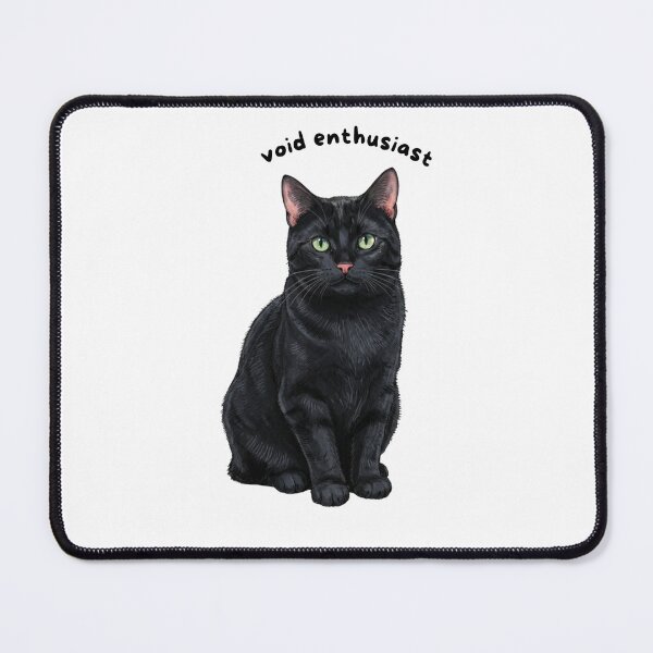 Item preview, Void Enthusiast Sticker | Black Cat Vinyl Decal | Cute Black Cat Lover Gift | Halloween Cat Laptop, Water Bottle & Journal Sticker designed and sold by Safiacreatess.