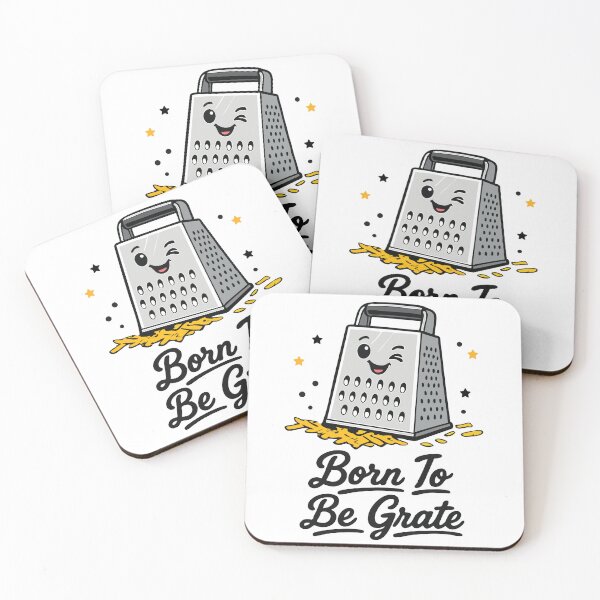 Item preview, Born to Be Grate – Funny Cheese Grater Pun Design designed and sold by Apotheosis by Irie Meraki.