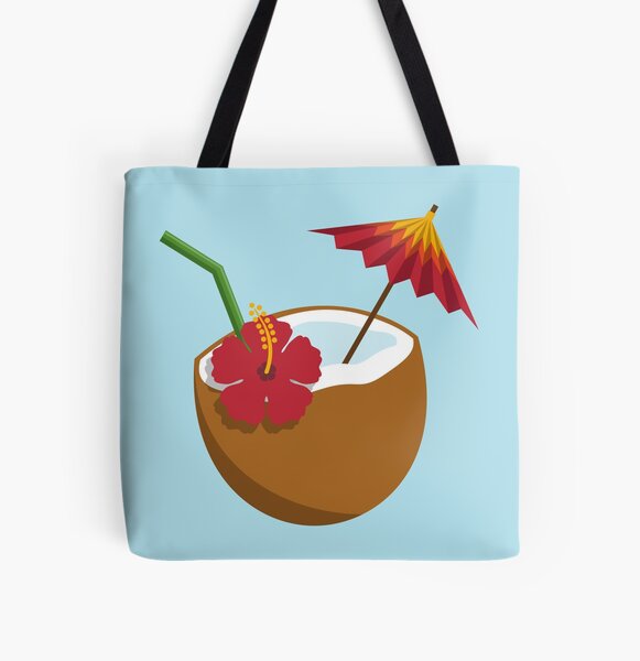 Coconut Cocktail All Over Print Tote Bag